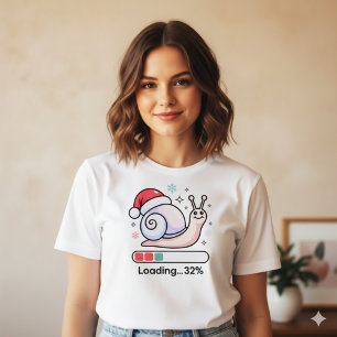 Lustiges Pastell Faules Schnecken-Weihnachten Feie Tri-Blend Shirt