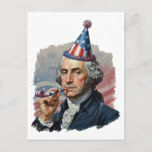 Lustiges patriotisches 4.-Juli-Feier Shirt Postkarte