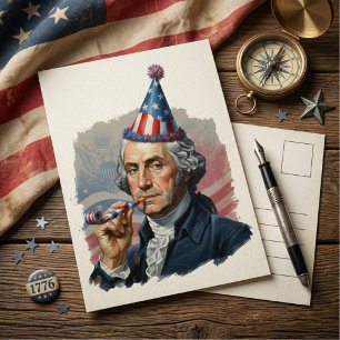 Lustiges patriotisches 4.-Juli-Feier Shirt Postkarte