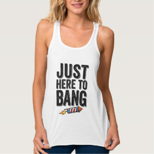 Lustiges patriotisches Feuerwerk Bang Vintage-Shir Tank Top