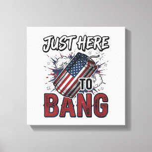 Lustiges patriotisches Feuerwerk-Vintage-Shirt zum Leinwanddruck