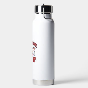 Lustiges Patriotisches Hochland-Kuh-Feuerwerk-Shir Trinkflasche