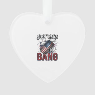 Lustiges Patriotisches Knallkörper-Vintage-4.-Juli Ornament