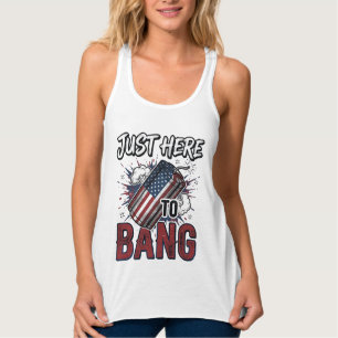 Lustiges patriotisches Knallkörper-Vintage-Shirt z Tank Top