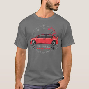 Lustiges Performance-Rotes Auto T-Shirt