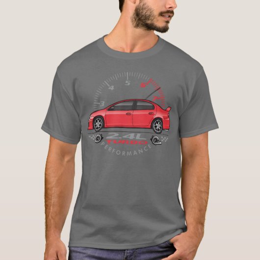 Lustiges Performance-Rotes Auto T-Shirt (Vorderseite)