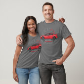 Lustiges Performance-Rotes Auto T-Shirt (Unisex)