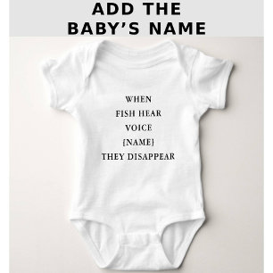 Lustiges personalisiertes Angelzitat Baby Strampler