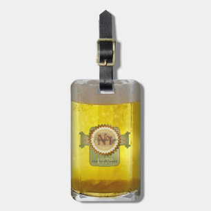 Lustiges personalisiertes Bier-Glas Gepäckanhänger