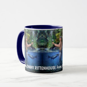Lustiges personalisiertes Geschenk für Fischer Tasse