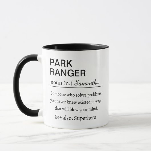 Lustiges personalisiertes Geschenk mit der Definit Tasse (Links)