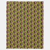 Lustiges personalisiertes Gesichtsfoto Fleecedecke (Vorderseite)