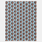 Lustiges Personalisiertes Gesichtsfoto Fleecedecke (Vorderseite)
