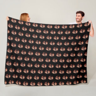 Lustiges Personalisiertes Gesichtsfoto Fleecedecke