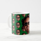 Lustiges Personalisiertes Gesichtsfoto Kaffeetasse (Vorderseite Links)