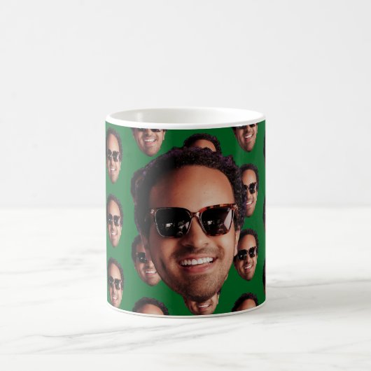Lustiges Personalisiertes Gesichtsfoto Kaffeetasse (Mittel)