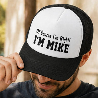 Lustiges Personalisiertes Mike Natürlich Habe Ich  Truckerkappe