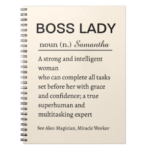 Lustiges personalisiertes Notizbuch mit Definition Notizblock