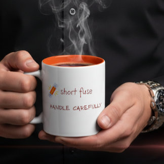 Lustiges personalisiertes sarkastisches Geschenk f Zweifarbige Tasse