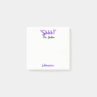 Lustiges personalisiertes Shhh! Post-it Klebezettel