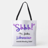 Lustiges personalisiertes Shhh! Tasche (Vorderseite)