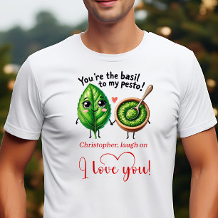 Lustiges personalisiertes Valentinsgeschenk mit Es T-Shirt