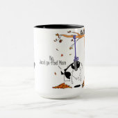 Lustiges Pferd haftete in einer Tasse (Zentrum)