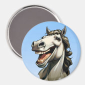 lustiges Pferd Magnet (Vorderseite/Rückseite)
