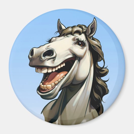 lustiges Pferd Magnet (Vorne)