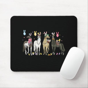 Lustiges Pferd Ostertag Bauernhof Tier Süßer Hase Mousepad
