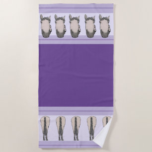 Lustiges Pferdeliebhaber-Dekor-Geschenk 5 Hintern Strandtuch