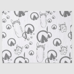 Lustiges Pferdeliebhaber-Geschenk Whimsical Chaos Seidenpapier