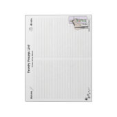 Lustiges Pferdeliebhaber-Geschenk Whimsical Frosty Notizblock (Rotiert)