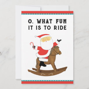 Lustiges Pferderennen Weihnachten
