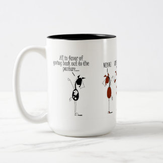 Lustiges PferdewählenCartoon Zweifarbige Tasse