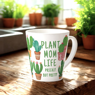 Lustiges Pflanzen-Mama-Leben Stacheliger Kaktus La Milchtasse