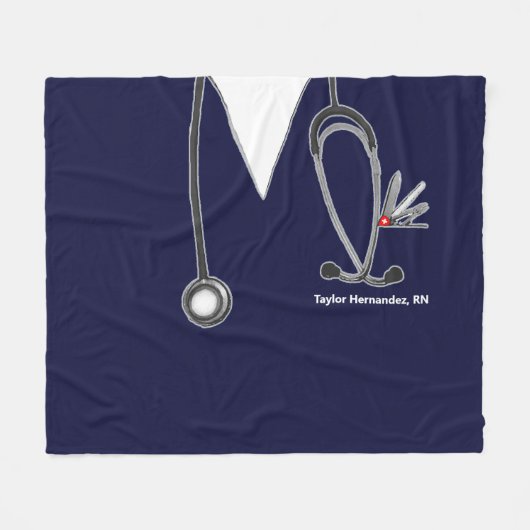 Lustiges Pflegegeschenk - Fleece-Decke Fleecedecke (Vorderseite (Horizontal))