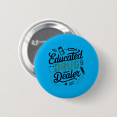 Lustiges Pflegelife mit Bildung Button (Vorne & Hinten)