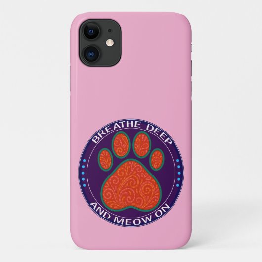 lustiges Pfoten-Design Case-Mate iPhone Hülle (Rückseite)