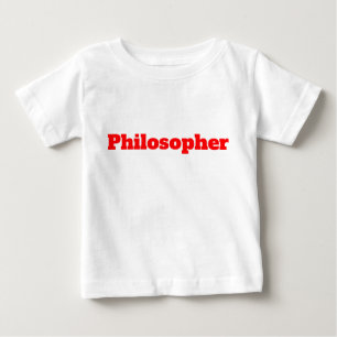 Lustiges Philosophen Rot T-Shirt