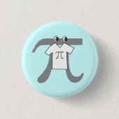lustiges Pi-Symbol mit Pi-Symbol-Taste Button (Vorderseite)