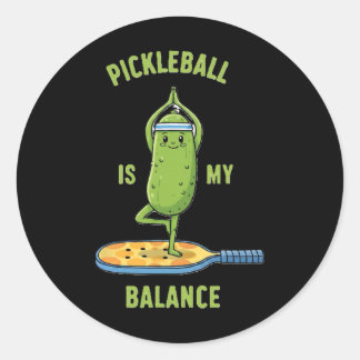 Lustiges Pickle-Yoga-Shirt Picklell ist meine Lanz Runder Aufkleber