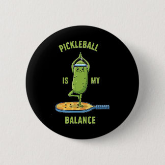 Lustiges Pickle-Yoga-T-Shirt Picklell ist meine La Button