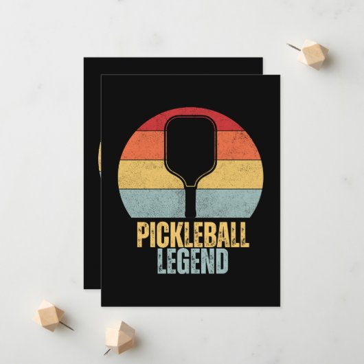 Lustiges Pickleball Ankündigung (Vorderseite/Rückseite Beispiel)