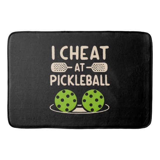 Lustiges Pickleball Badematte (Vorderseite)