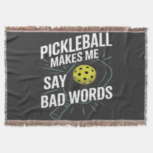 Lustiges Pickleball bringt mich dazu, schlechte Wö Decke