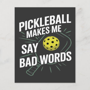 Lustiges Pickleball bringt mich dazu, schlechte Wö Flyer