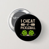 Lustiges Pickleball Button (Vorne & Hinten)