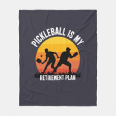 lustiges Pickleball Fleece Blanket (Vorderseite)