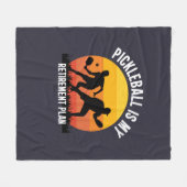 lustiges Pickleball Fleece Blanket (Vorderseite (Horizontal))
